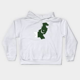 Pakistan Map Kids Hoodie